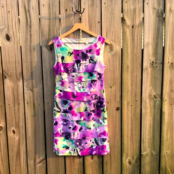 Db Dresses & Skirts - Db Purple Floral Dress - Size 4